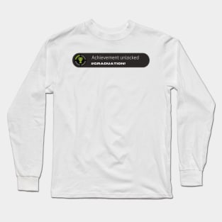 Funny Graduation Joke for Gamers Long Sleeve T-Shirt